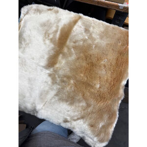 Lovesac Throw Pillow lovesoft Insert Beige Brown 24" x 24" phur